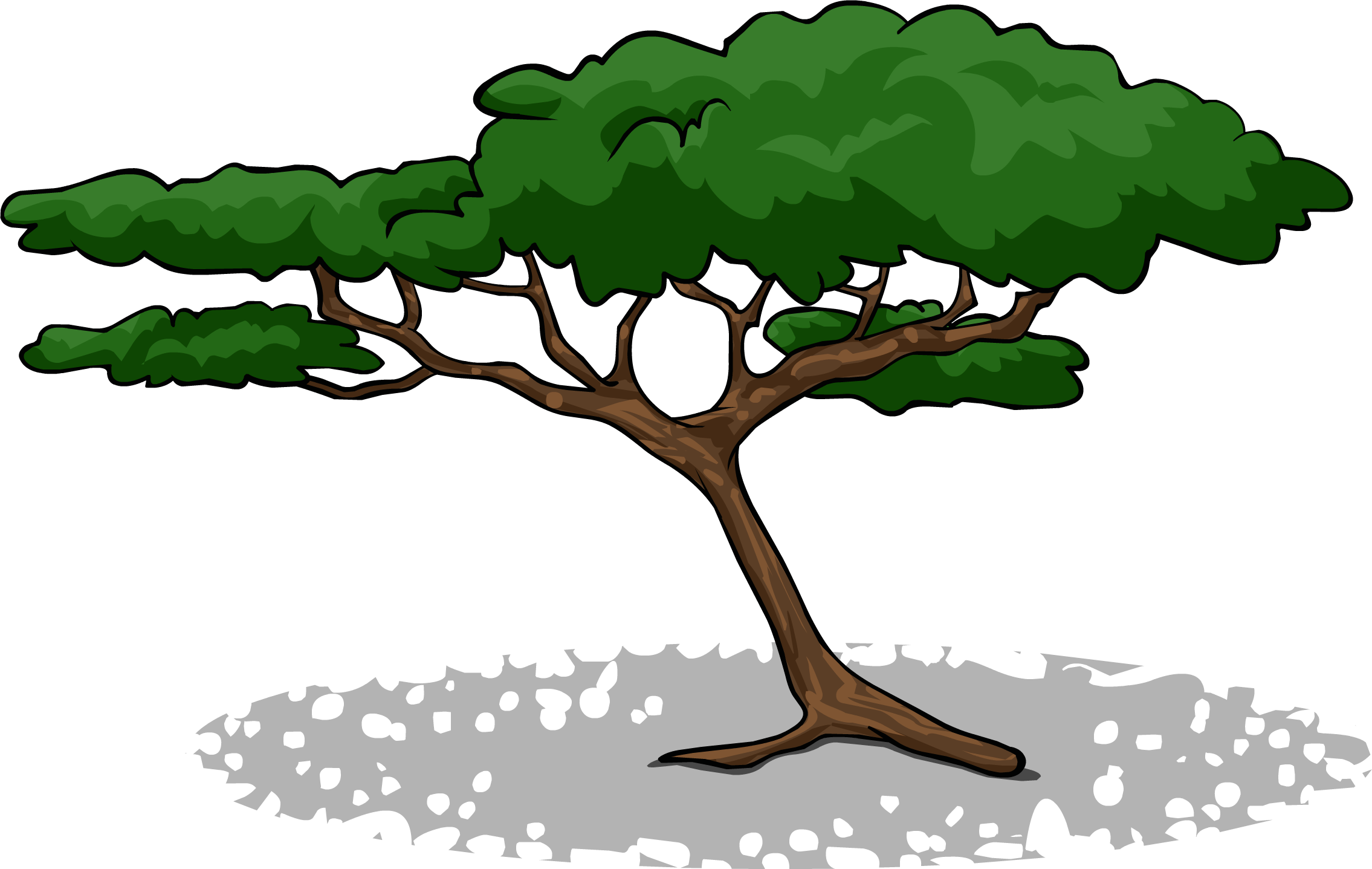Acacia Tree Sprite 002 - Acacia Tree Clip Art Free (2270x1437), Png Download