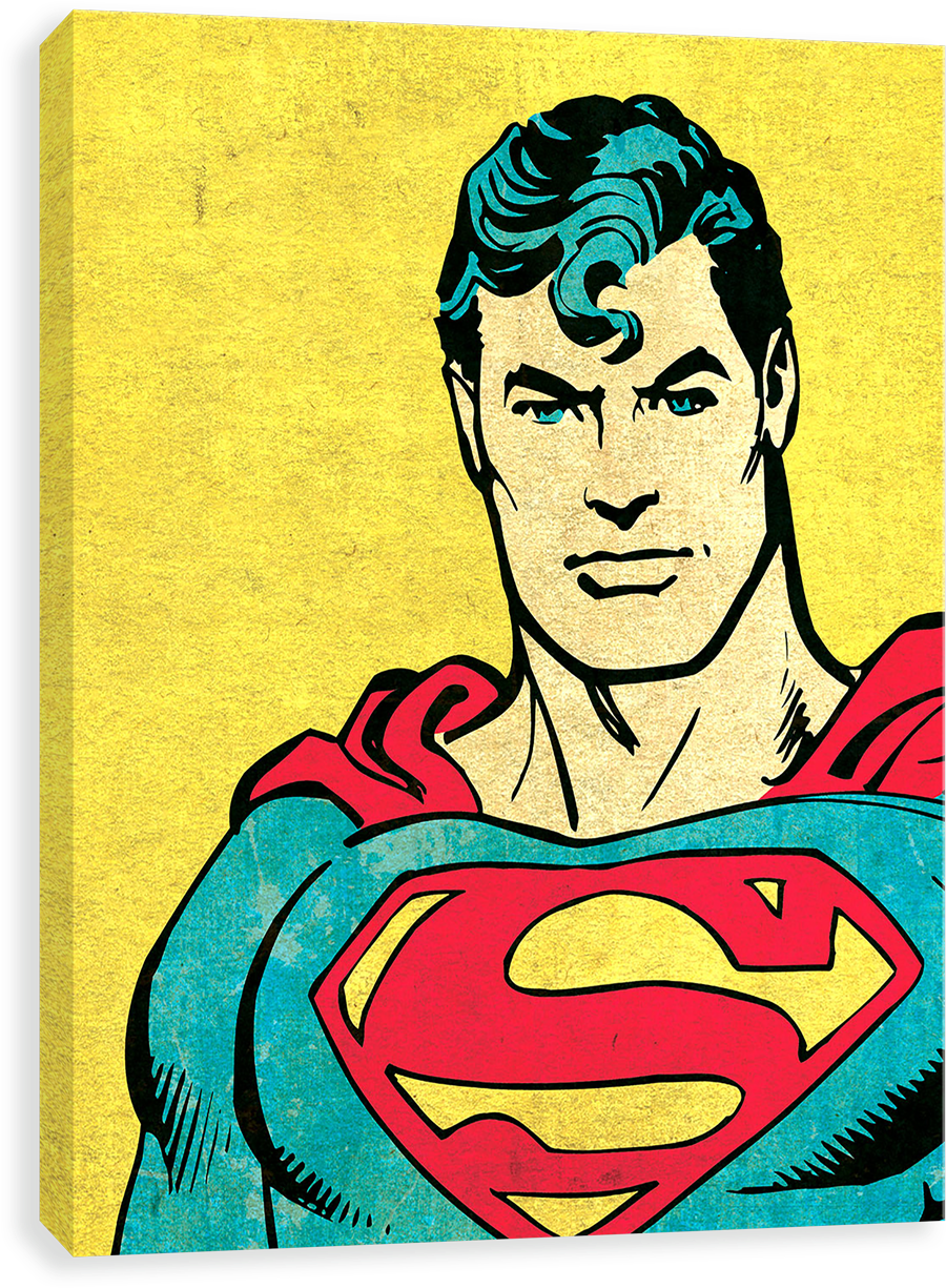 Superman Character Crop - Arte Pop Super Man (1280x1280), Png Download