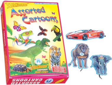 Home / Other Fireworks - Standard Fireworks Assorted Cartoons (400x400), Png Download