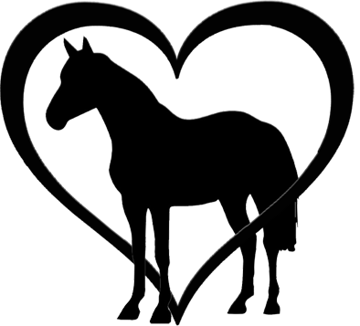 Adesivo Amo Cavalo - Horses Shapes (394x357), Png Download