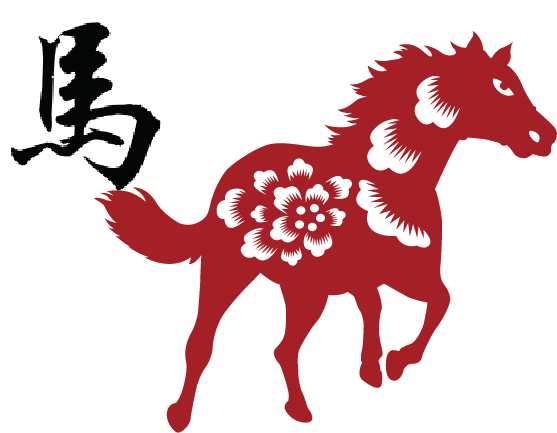Cavalo - Horse Chinese Zodiac Character Canvas Print, Custom (609x458), Png Download