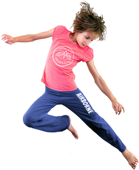 Airborne Trampoline Woodbridge - Trampoline Jumping Png (464x587), Png Download