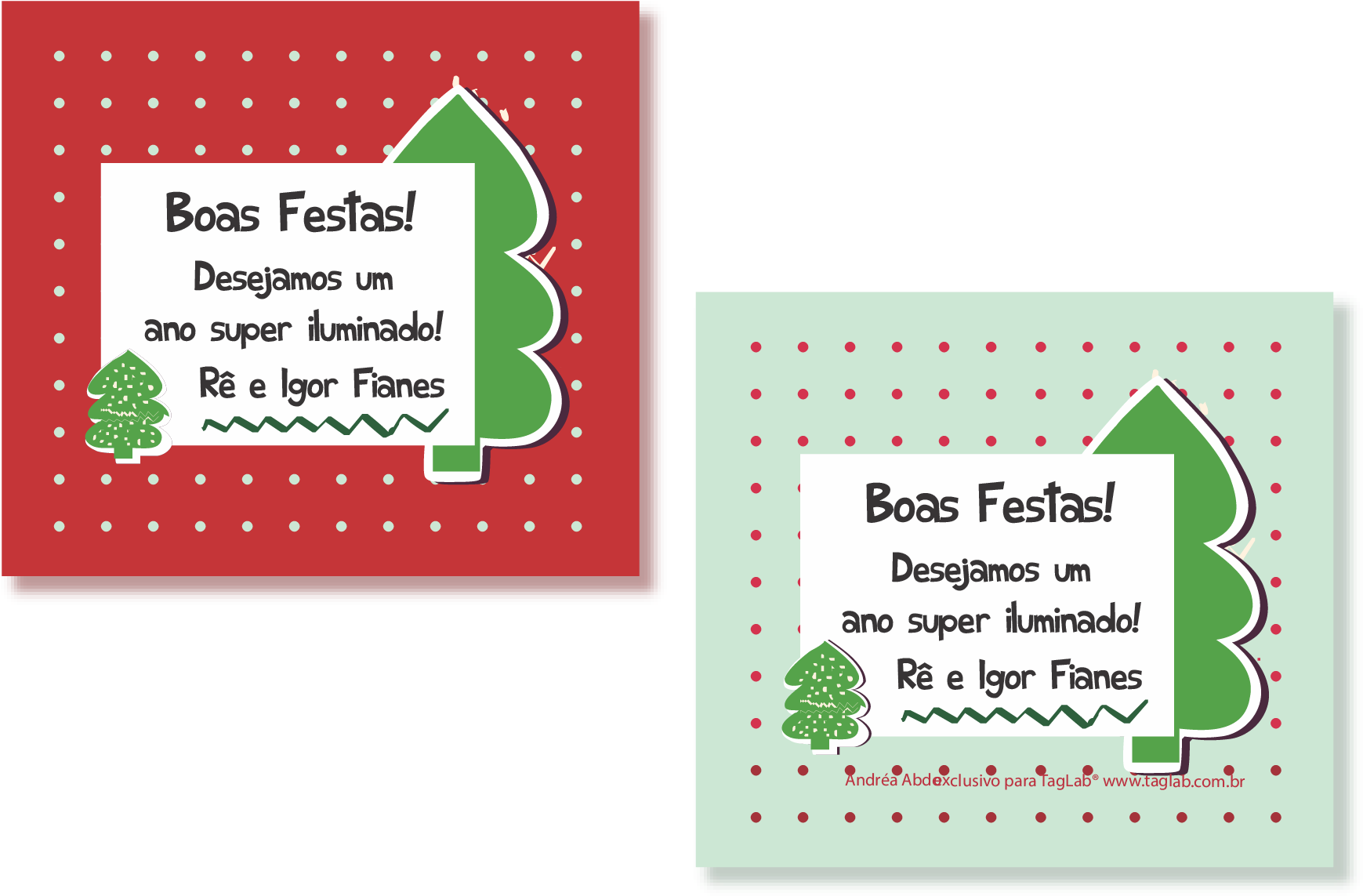 Etiquetas Para Presente De Natal Quadradas - Greeting Card (1746x1150), Png Download