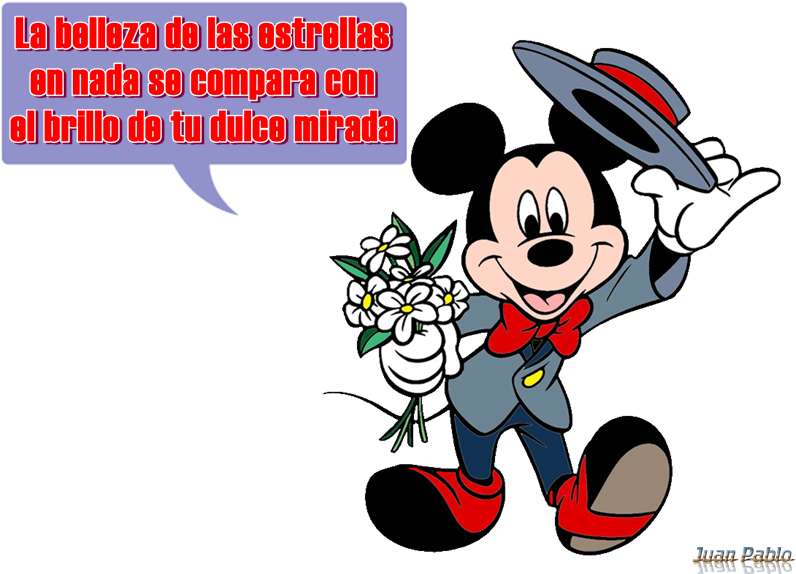 Frase Fondo Transparente - Mickey Mouse (800x600), Png Download