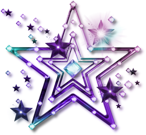 Estrellas - Star Purple Png (500x468), Png Download