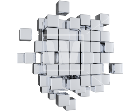 Silver Cubes Png Graphic - Cubes Png (550x366), Png Download