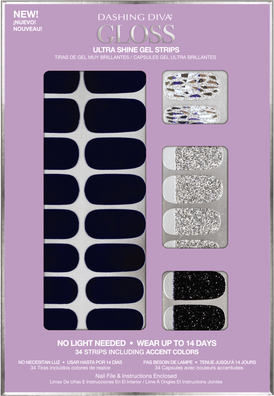 Dashing Diva Dashing Diva Ultra Shine Gel Strips Blueberry - Eye Shadow (1500x1500), Png Download