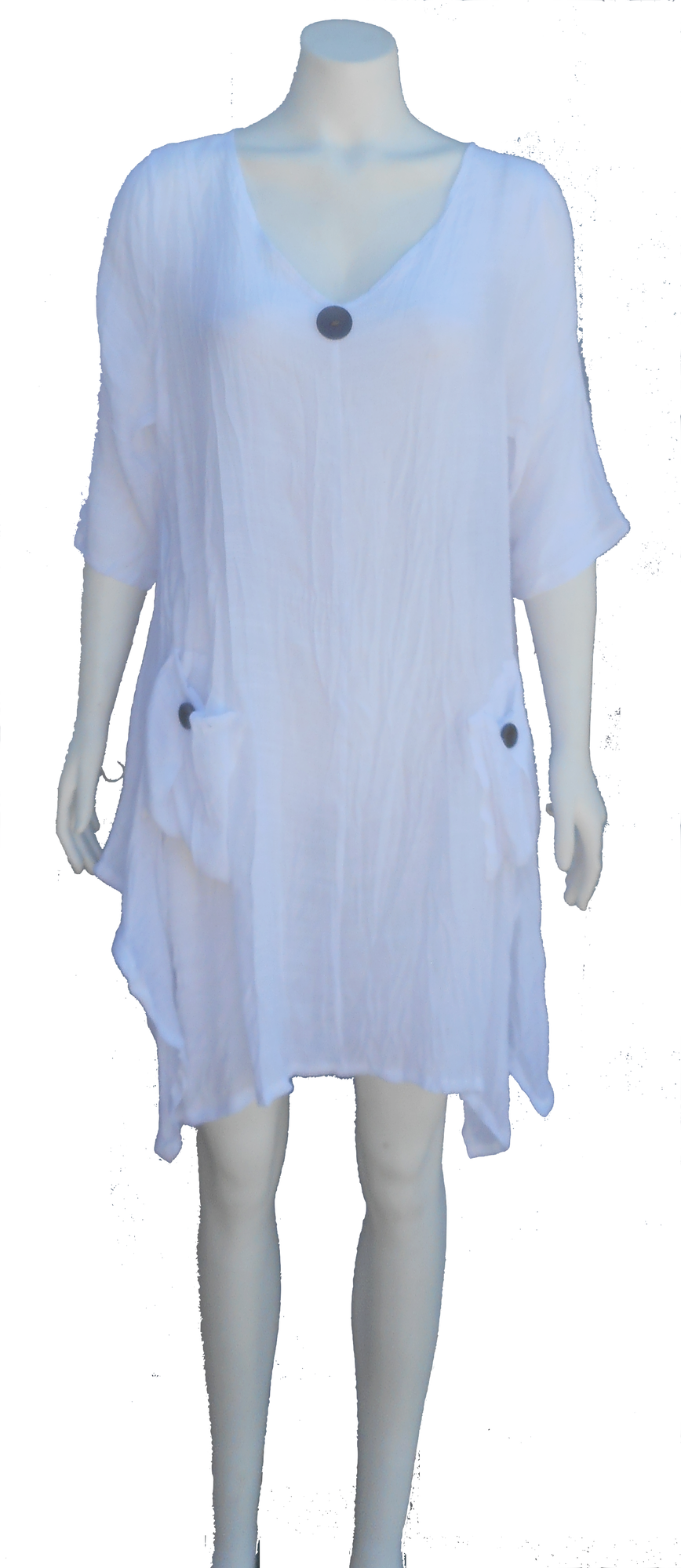 Gauze Dress - Overcoat (868x2000), Png Download