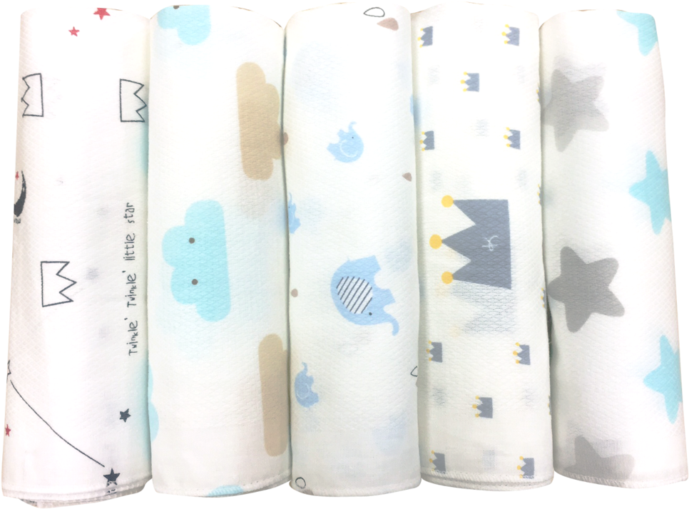 Cotton Gauze Handkerchief 5 Pcs Set - Paper (1200x900), Png Download