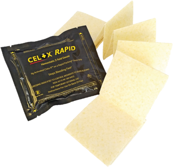 The Fastest Acting Hemostatic Gauze - Celox Z Fold Rapid (650x595), Png Download