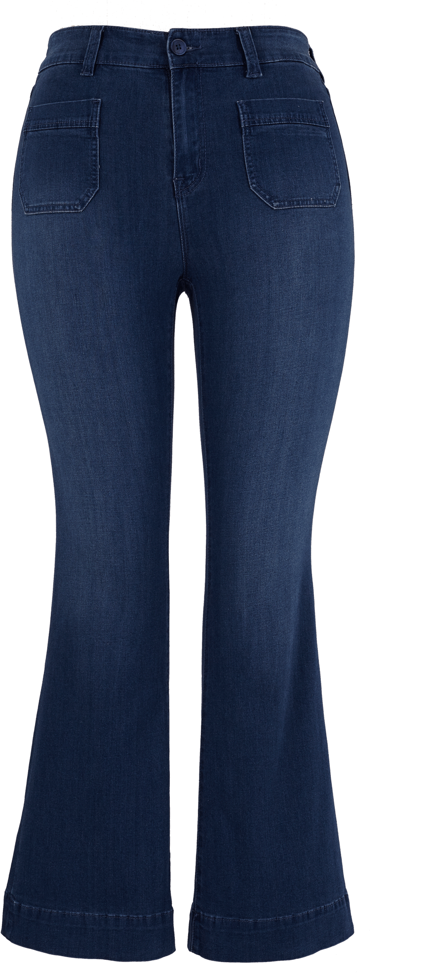 Patch Pocket Flare Jean At Melissa Mccarthy Seven7 (1600x2240), Png Download