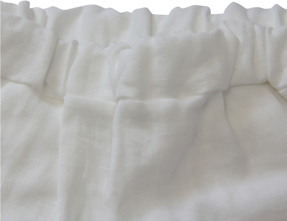 Unionini White Gauze Frill Pants - Ruffle (1000x1000), Png Download