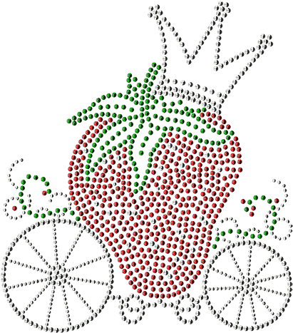 S102222 Strawberry Princess Carriage - Stagecoach Vector (436x480), Png Download
