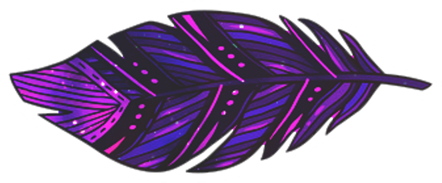 Feather Feathers Ftestickers Purple - Illustration (1024x1024), Png Download