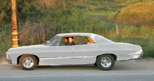 Supernatural 1967 Chevy Impala Semi Transparent Winchester - 68 Impala Ss 4 Door (500x264), Png Download