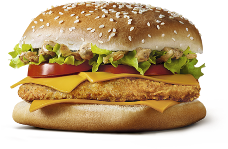 ¿os Suena Esta Hamburguesa Es La Chicken Cajun, Del - Cheeseburger (477x366), Png Download