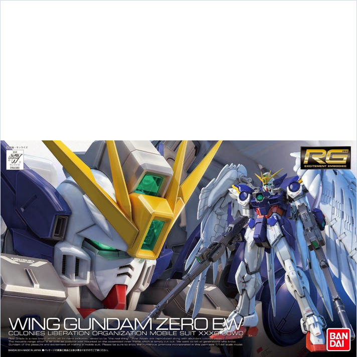 Rg 1/144 Gundam W [017] Xxxg-00w0 Wing Gundam Zero - Wing Gundam Zero Ew Gundam Plastic Model Kit (712x712), Png Download