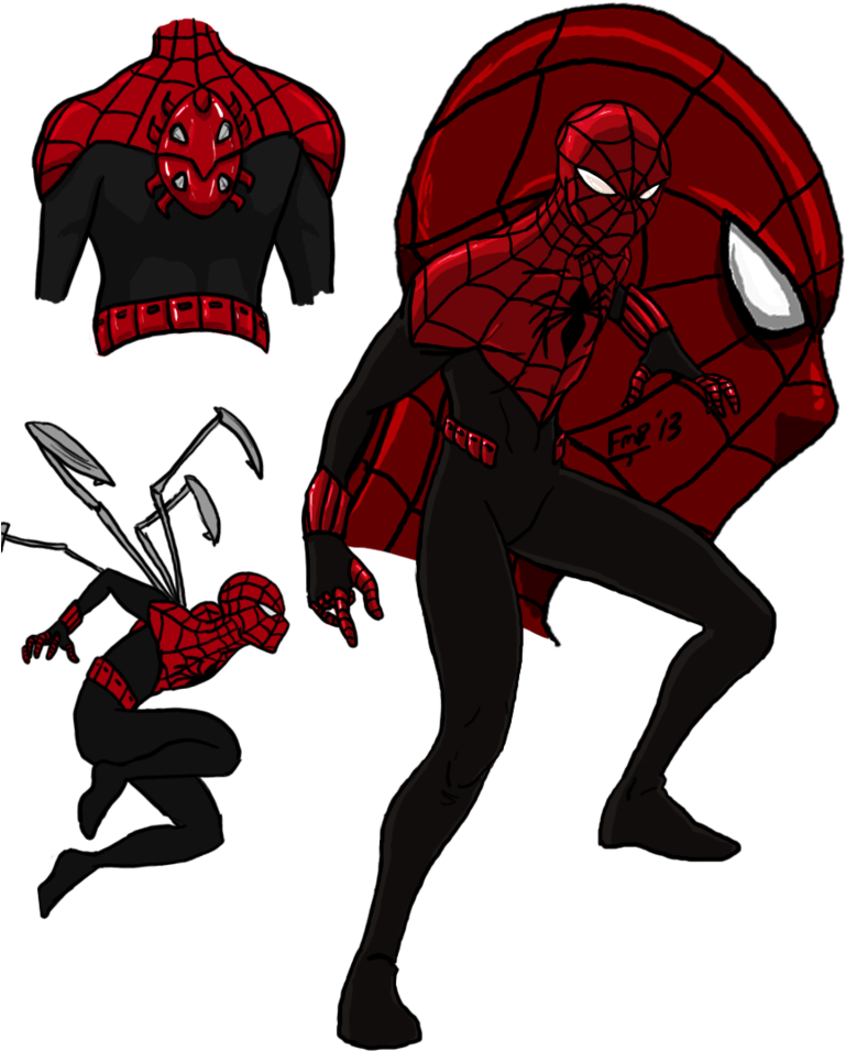 Anime Spider - Anime Spider Man Draw (800x1002), Png Download