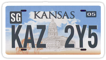 Supernatural Impala License Plate Supernatural - Supernatural License Plate Drawings (375x360), Png Download