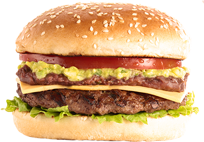 Cheese Burger (500x432), Png Download