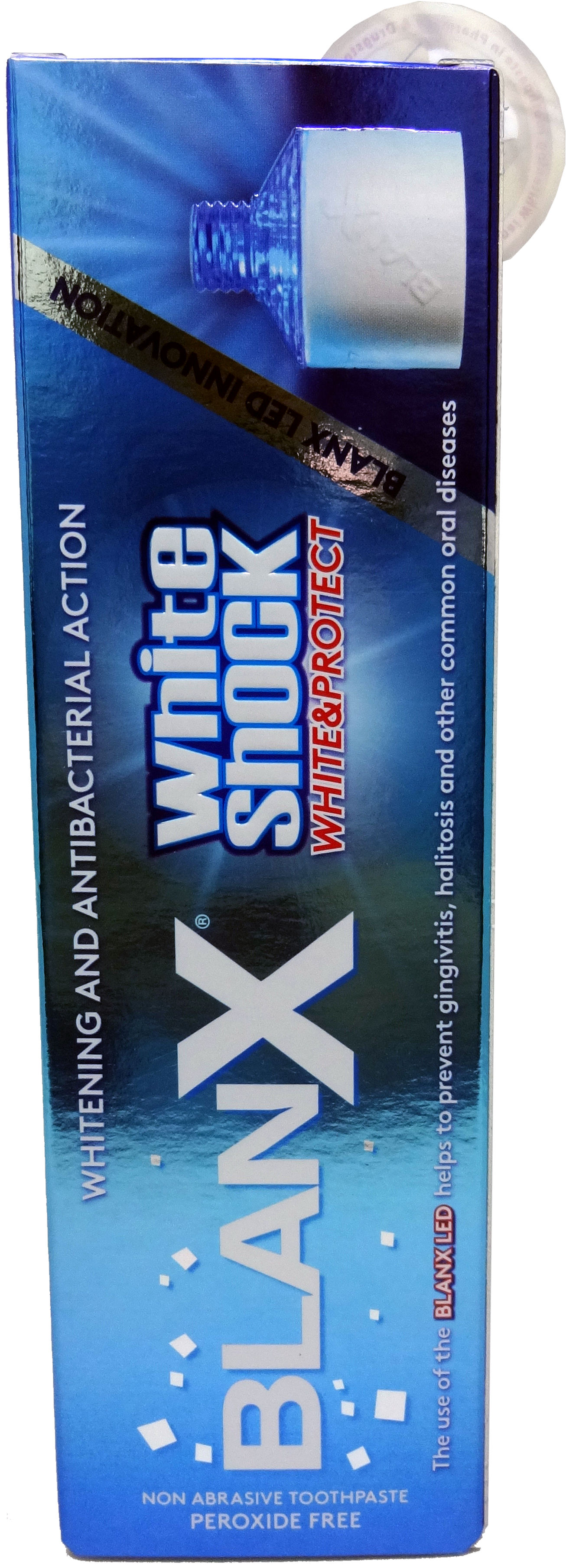 Blanx White Shock Toothpaste - Packaging And Labeling (3672x4896), Png Download