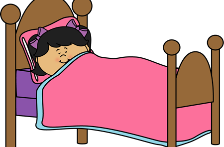 Pin Sleeping Clipart Png - Sleep In Bed Clipart (450x295), Png Download