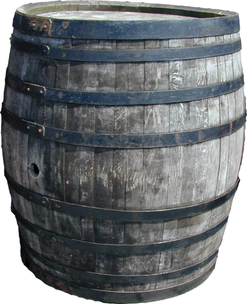Share This Image - Old Wooden Barrel Png (487x600), Png Download