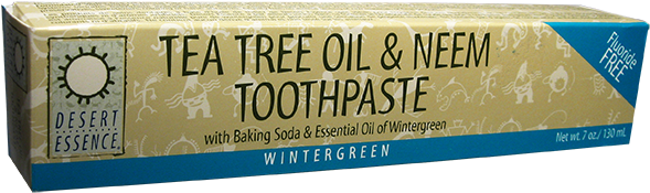 Desert Essence Tea Tree Oil Neem With Wintergreen Toothpaste - Desert Essence Blemish Touch Stick, 0.33 Fl Oz, (count (650x650), Png Download