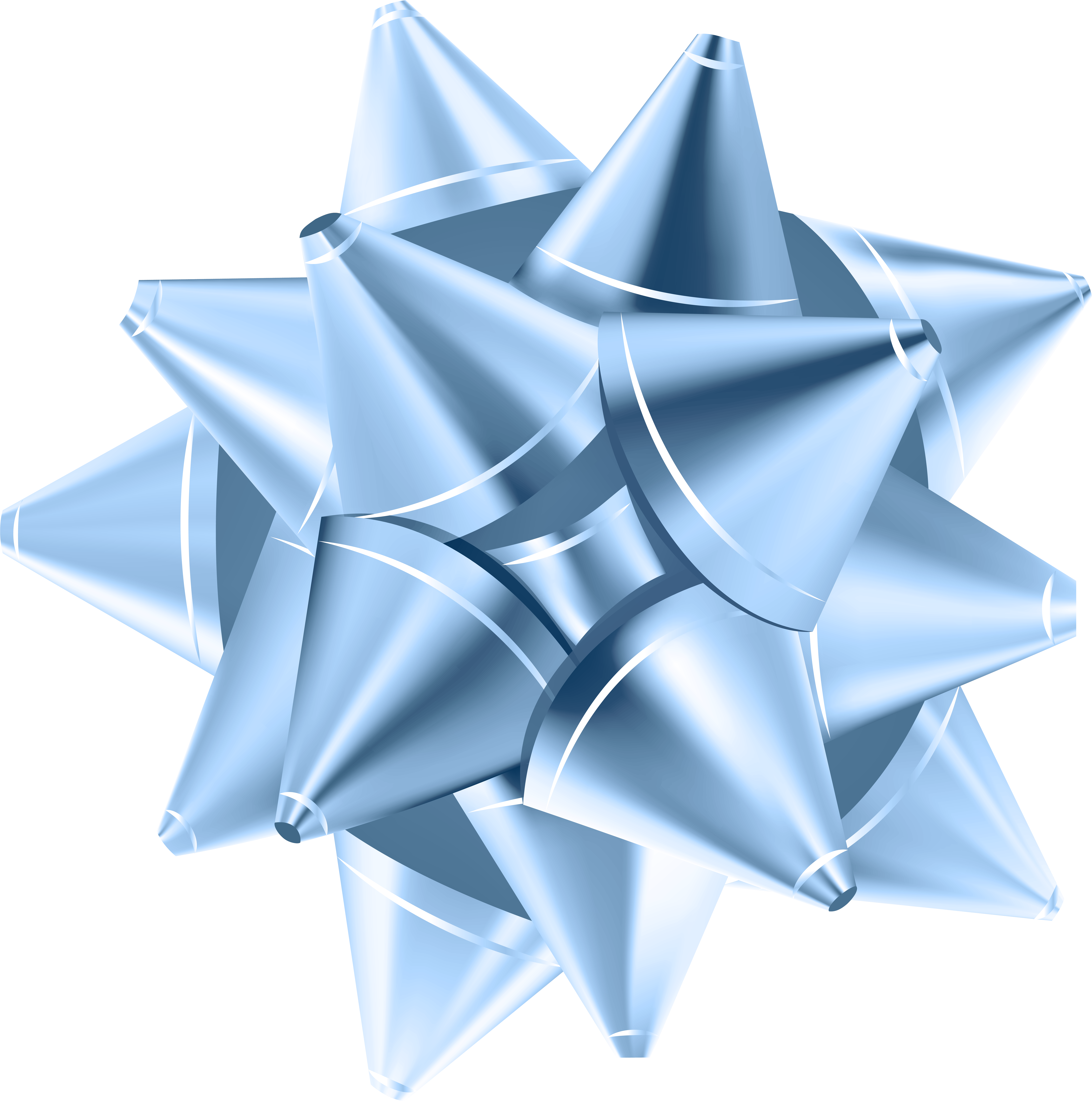 Blue Gift Bow Png (7932x8000), Png Download