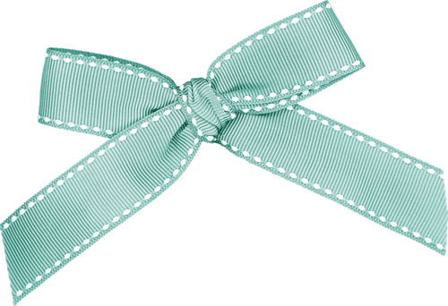 Bow Blue 1 - Wrapping Paper (500x342), Png Download