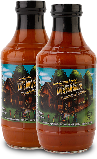 Kw's Bbq Sauce Bottle - Can T Stop Smokin Bbq Sauce Bottle (340x566), Png Download