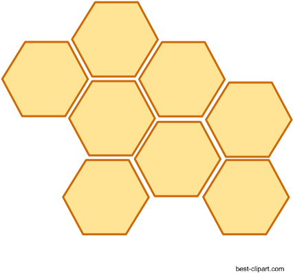 Beehive Close Up Clip Art Image Free - Chemical Backgrounds For Ppt (450x450), Png Download