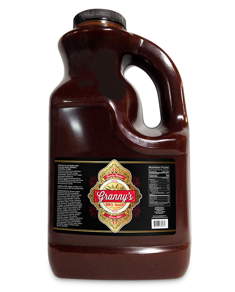 Granny's Bbq Sauce - Granny's Bbq Sauce 18oz (1000x1000), Png Download
