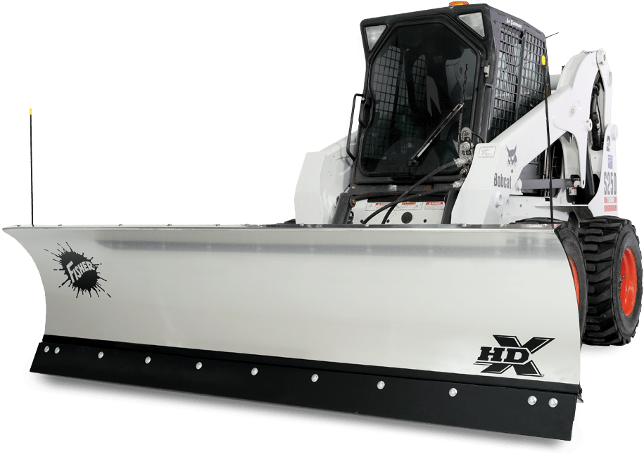 Skid Steer Back Of Plow - Fisher Snow Plow (1270x714), Png Download