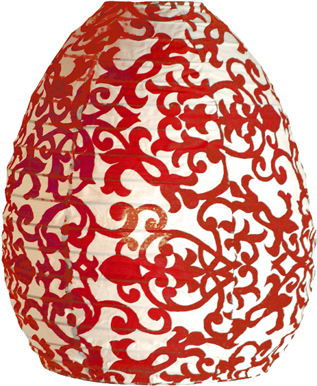 Florence Red Beehive Lampshade - Persimmon Striped Tablecloth By Zen Zen (600x600), Png Download