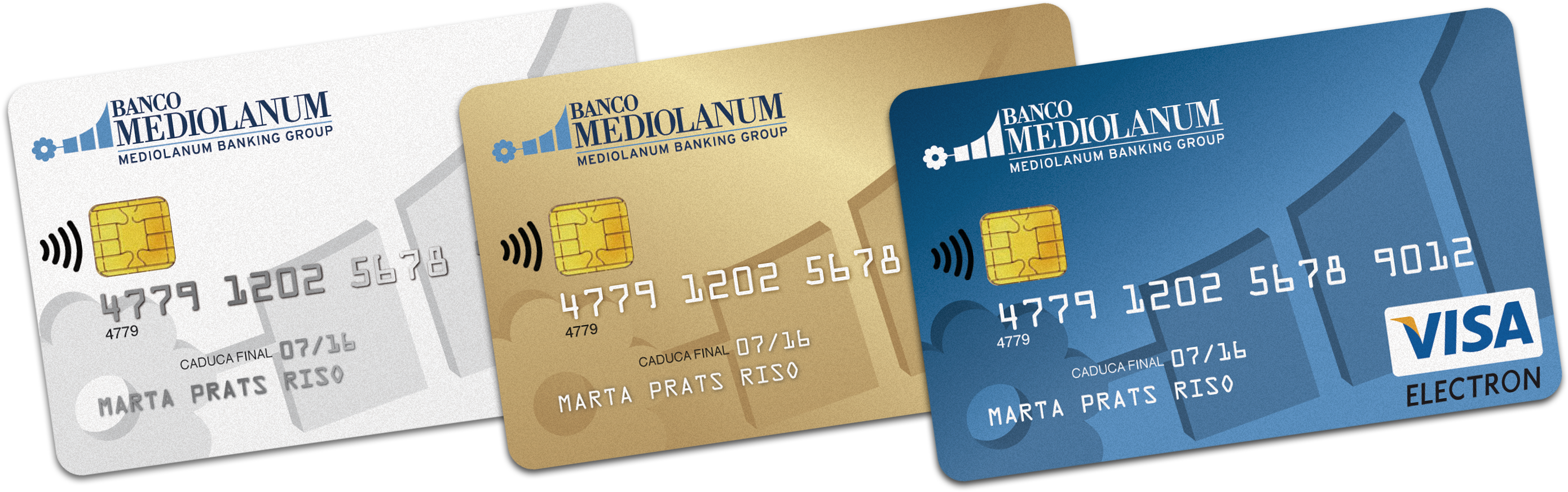 Ficticio Visas Transparente - Banca Mediolanum (3090x974), Png Download