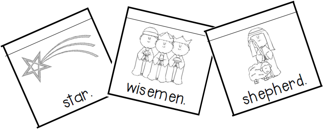 Say Merry Christmas With This Mini-sight Word Reader - Christmas Star Clip Art (1308x522), Png Download