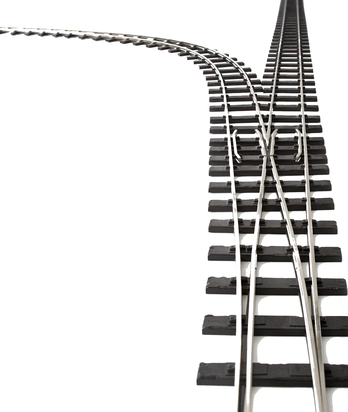 Railroad Tracks Png Transparent File - Railway Track Railroad Png (1196x1416), Png Download
