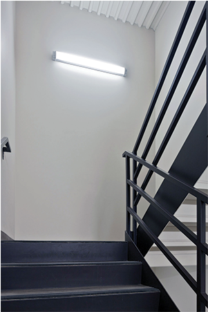 Lighting Regulations In Offices, Corridor Lighting - Commercial Stairwell Lighting (650x450), Png Download