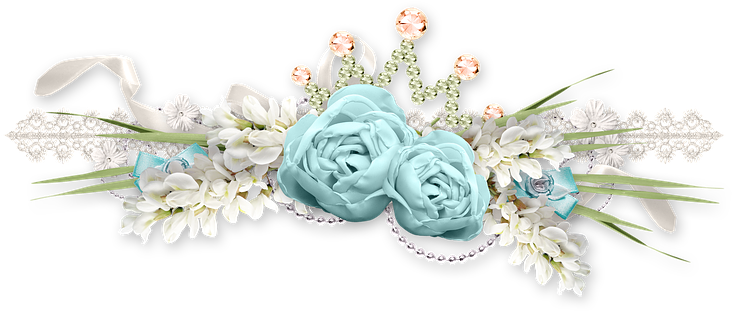 Floral, Flowers, Decoration, Ornament - Blue Rose (762x340), Png Download