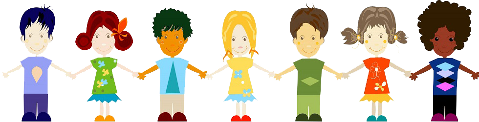 Kids Holding Hands Diversity1 - Volunteer Kids (980x250), Png Download