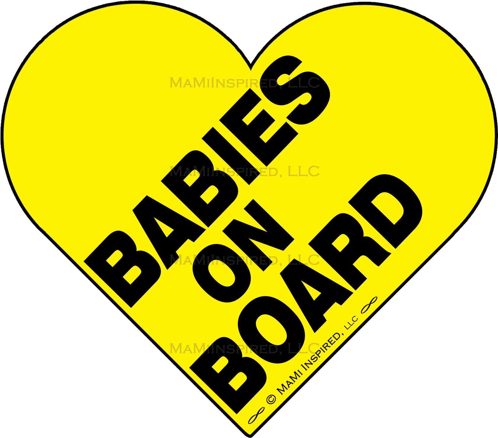 Babies On Board Heart Baby In Car Magnet Baby Footprints - Dreambaby Baby On Board Sign (1828x1600), Png Download