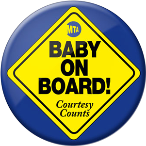 Baby On Board Mta (360x360), Png Download