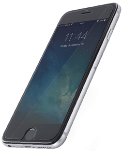 Installing The Rokform Tempered Glass Screen Protector - Tempered Glass Iphone 7 Png (575x383), Png Download