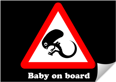 Society6 Baby On Board Cool Throw Blanket - 51" X 60" (674x516), Png Download