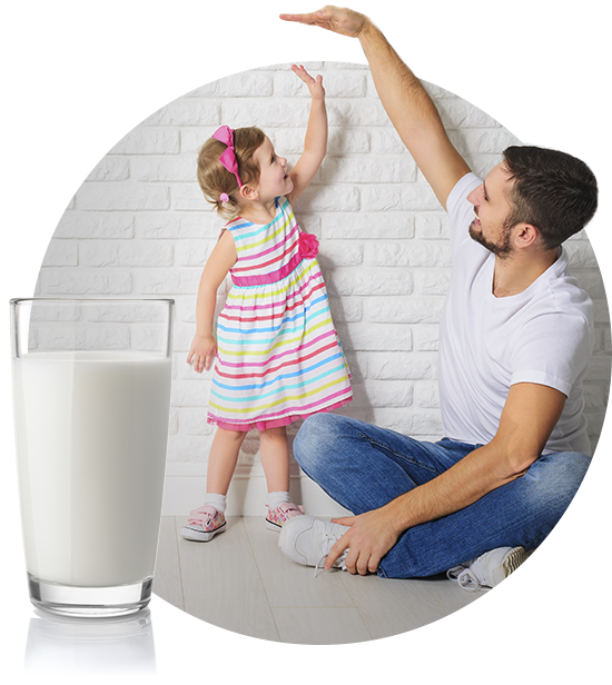 Amazing Nutrition For Amazing Kids - Happy Birthday Dad With Girl (575x615), Png Download