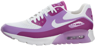 Mujeres Nike Air Max 90 Ultra Br Blanco / Fucsia Destello-fucsia - Shoe (390x390), Png Download