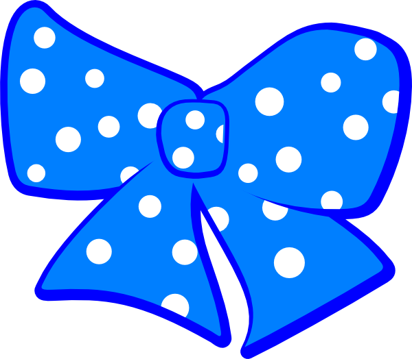 Bow With Polka Dots Clip Art At Clker - Minnie Mouse Ribbon Png (600x524), Png Download