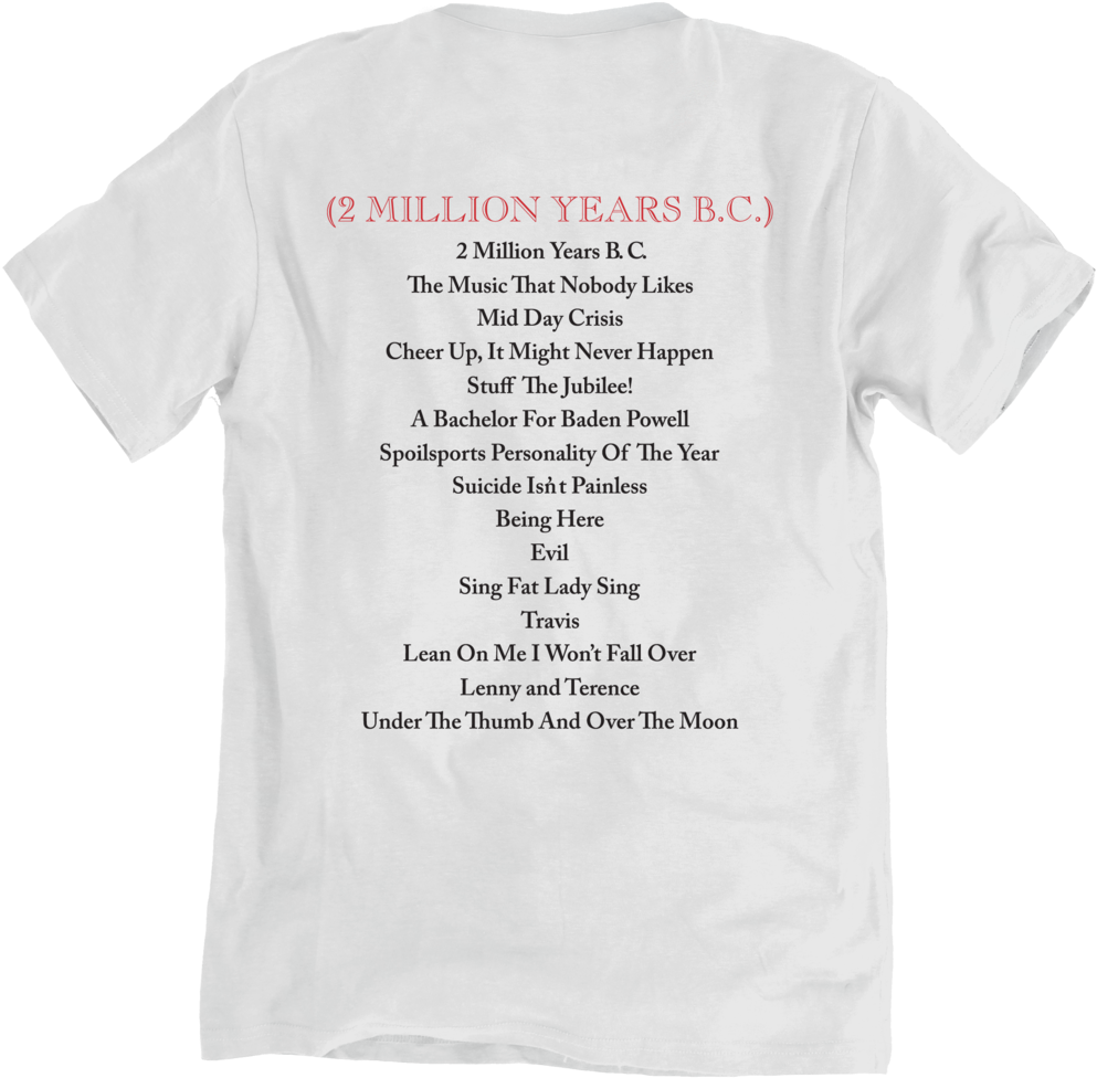 Post Historic Monsters Organic T-shirt (1000x991), Png Download