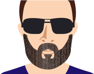 Long Stubble Beard - Beard (500x250), Png Download